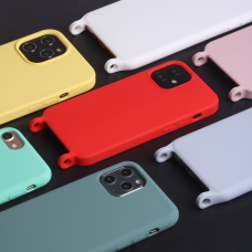 Handyhülle soft touch silicone case mit ösen für kette für iPhone  6/7/8, Art.:000350