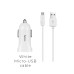 Hoco Z2A Two-Port Car Charger Set with Micro Cable, Art.:000420