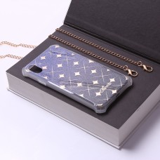 Crossbody-Handykette Gold Elektroplattiertes Flash-Pulver imd für iPhone X/XS Art.:000690