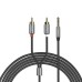 Hoco UPA10 double lotus rca audio cable 3.5mm, Art.:000787