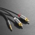 Hoco UPA10 double lotus rca audio cable 3.5mm, Art.:000787