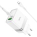 Hoco N21 Netzteil 2 Fach PD30W+QC3.0 (mit Kabel für Type-C zu Lightning)(EU), Art.:000895