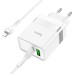 Hoco N21 Netzteil 2 Fach PD30W+QC3.0 (mit Kabel für Type-C zu Lightning)(EU), Art.:000895